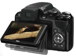 cran orientable arrire du Coolpix P90